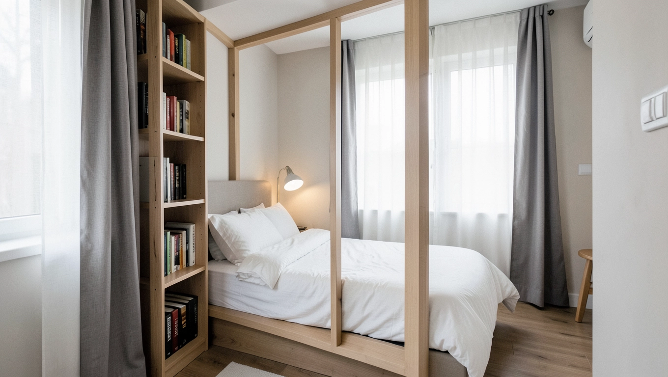 Jak wydzielić część sypialną w kawalerce