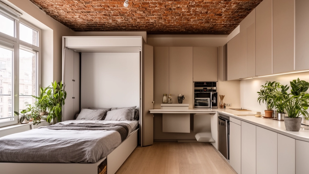 Nowoczesna kawalerka aranżacja