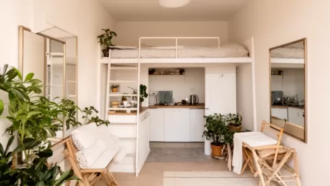 Mała kawalerka aranżacje